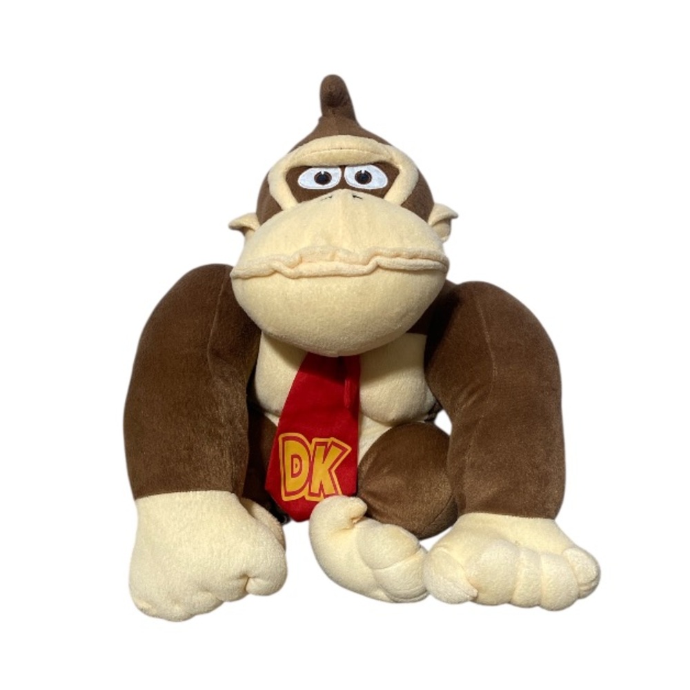 Súper Mario donkey Kong Red Tie Plush Toy with DK Logo